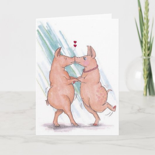 Snout bis Snout Feiertagskarte (Vorderseite)