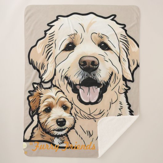 "Snouts and Snuggles" Sherpadecke (Vorderseite)