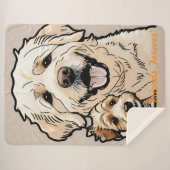 "Snouts and Snuggles" Sherpadecke (Vorderseite (Horizontal))