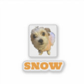 SNOW-4x4 custom cut vinyl sticker (Vorderseite)