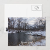 Snow Along James River Postkarte (Vorne/Hinten)
