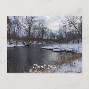 Snow Along James River Postkarte