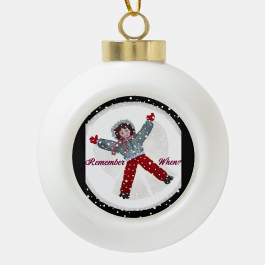 Snow Angel Ball Ornament (Vorderseite)