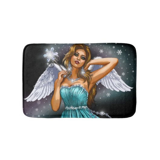 Snow Angel Fairy Badematte (Vorderseite)