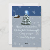 Snow Angel Feiertagskarte (Rückseite)