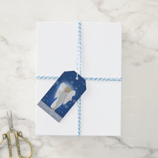 Snow Angel Geschenkanhänger (Mit Garn)