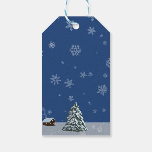 Snow Angel Geschenkanhänger (Rückseite)