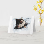 Snow Angel Karte (Gelbe Blume)