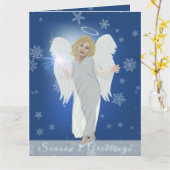 Snow Angel Karte (Gelbe Blume)