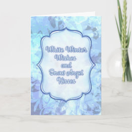 Snow Angel Kisses - Whimsical Winter Greeting Card Karte