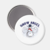 Snow Angel Magnet (Vorderseite/Rückseite)