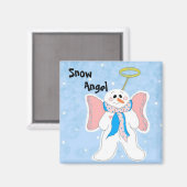 Snow Angel Magnet (Vorderseite/Rückseite)