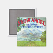 Snow Angel Magnet (Vorderseite/Rückseite)