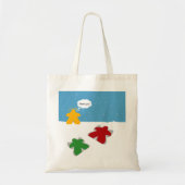 Snow Angel Meeples Grundlegende Tasche (Vorne)