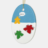Snow Angel Meeples Ornament (Links)