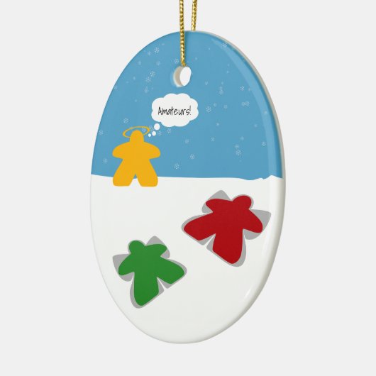 Snow Angel Meeples Ornament (Links)