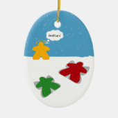 Snow Angel Meeples Ornament (Vorne)