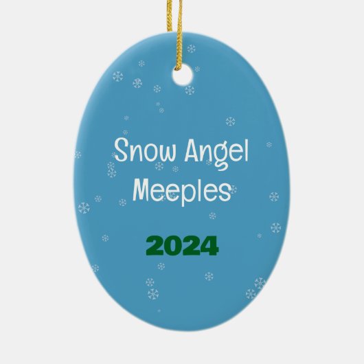 Snow Angel Meeples Ornament (Hinten)