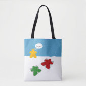 Snow Angel Meeples Tasche (Vorderseite)