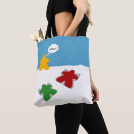 Snow Angel Meeples Tasche