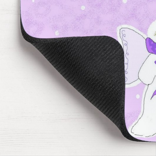 Snow Angel mit Lehrerbotschaft Mousepad (Ecke)