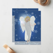 Snow Angel Mitteilungskarte (Vorderseite/Rückseite Beispiel)