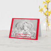 Snow Angel Valentine Karte (Gelbe Blume)