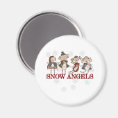 Snow Angels Magnet (Vorderseite/Rückseite)