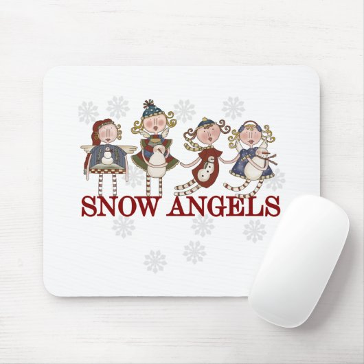 Snow Angels Mousepad (Mit Mouse)