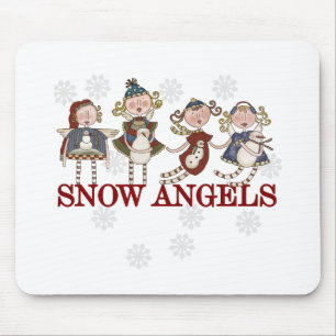 Snow Angels Mousepad