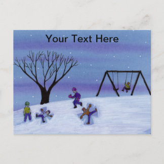Snow Angels Postkarte