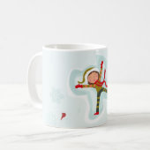 Snow Angels Wintertime Fun Tasse (Vorderseite Links)