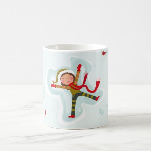 Snow Angels Wintertime Fun Tasse (Mittel)