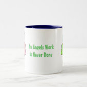Snow Angels Zweifarbige Tasse (Mittel)