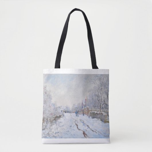 Snow at Argenteuil by Claude Monet Tasche (Vorderseite)