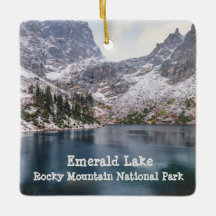 Snow at Emerald Lake Rocky Mountain Nationalpark
