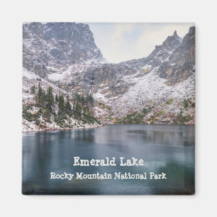 Snow at Emerald Lake Rocky Mountain Nationalpark Magnet