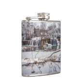 Snow at Finley Dam Flachmann (Rechts)