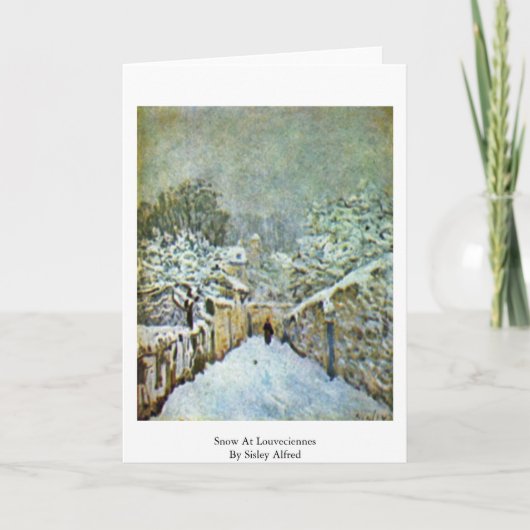 Snow At Louveciennes By Sisley Alfred Karte (Vorderseite)