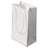 Snow Background Kleine Geschenktüte (Rückseite Schrägansicht)