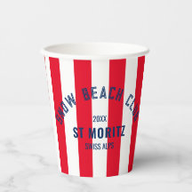 Snow Beach Club Red Cabana Strip Winter Party