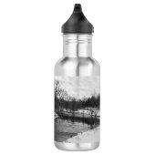 Snow Beauty James River Grayscale Stainless Steel Edelstahlflasche (Rechts)