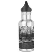Snow Beauty James River Grayscale Stainless Steel Edelstahlflasche (Links)