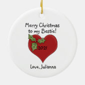 Snow Better Friend als You - Snowman Keramik Ornament (Hinten)