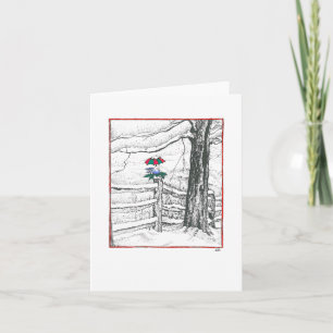"Snow Bird" Custom Christmas Card Feiertagskarte