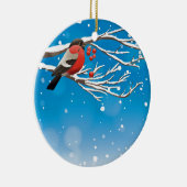 Snow Bird Keramik Ornament (Rechts)