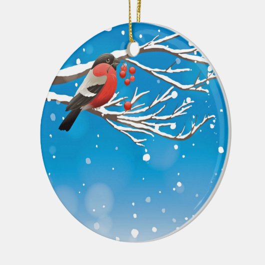 Snow Bird Keramik Ornament (Links)