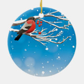 Snow Bird Keramik Ornament (Hinten)