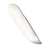 Snow Bird White Metalic Skateboard (Vorderseite)