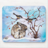Snow Birds and Bunny Mouse Pad Mousepad (Vorne)